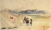 Encampment in Morocco between Tangiers and Meknes Eugene Delacroix